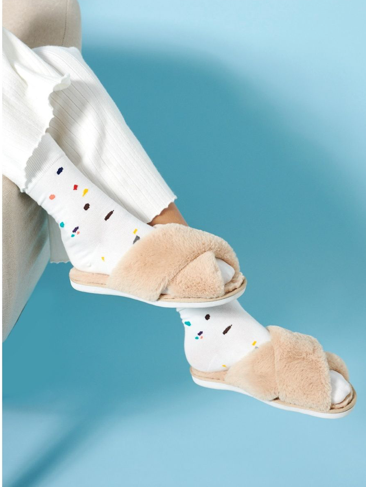Skylar Fluffy Slippers – Femme Maternity